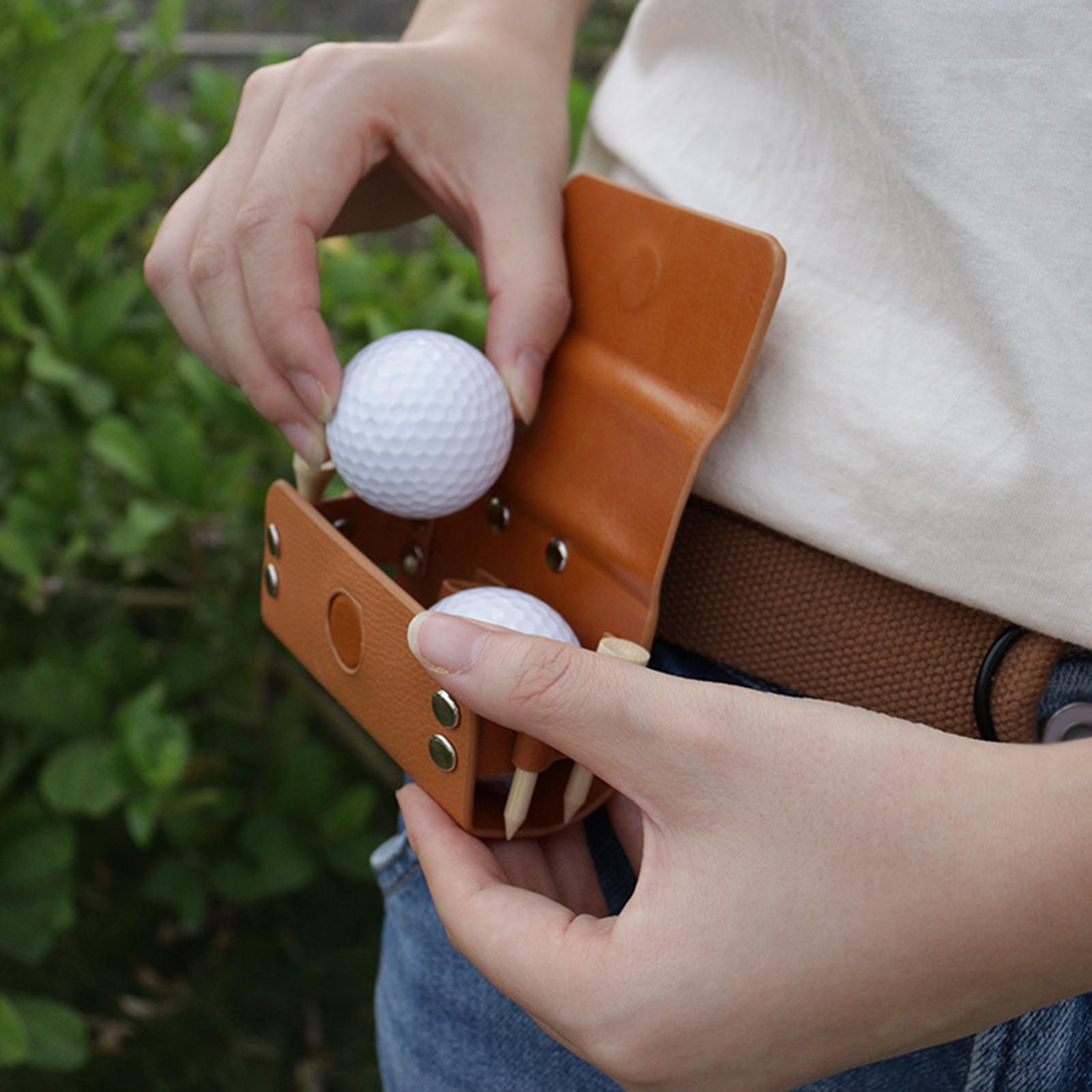 Portable Golf Ball Storage Bag Pouch Belt Waist Bag Organizer Unisex Holder