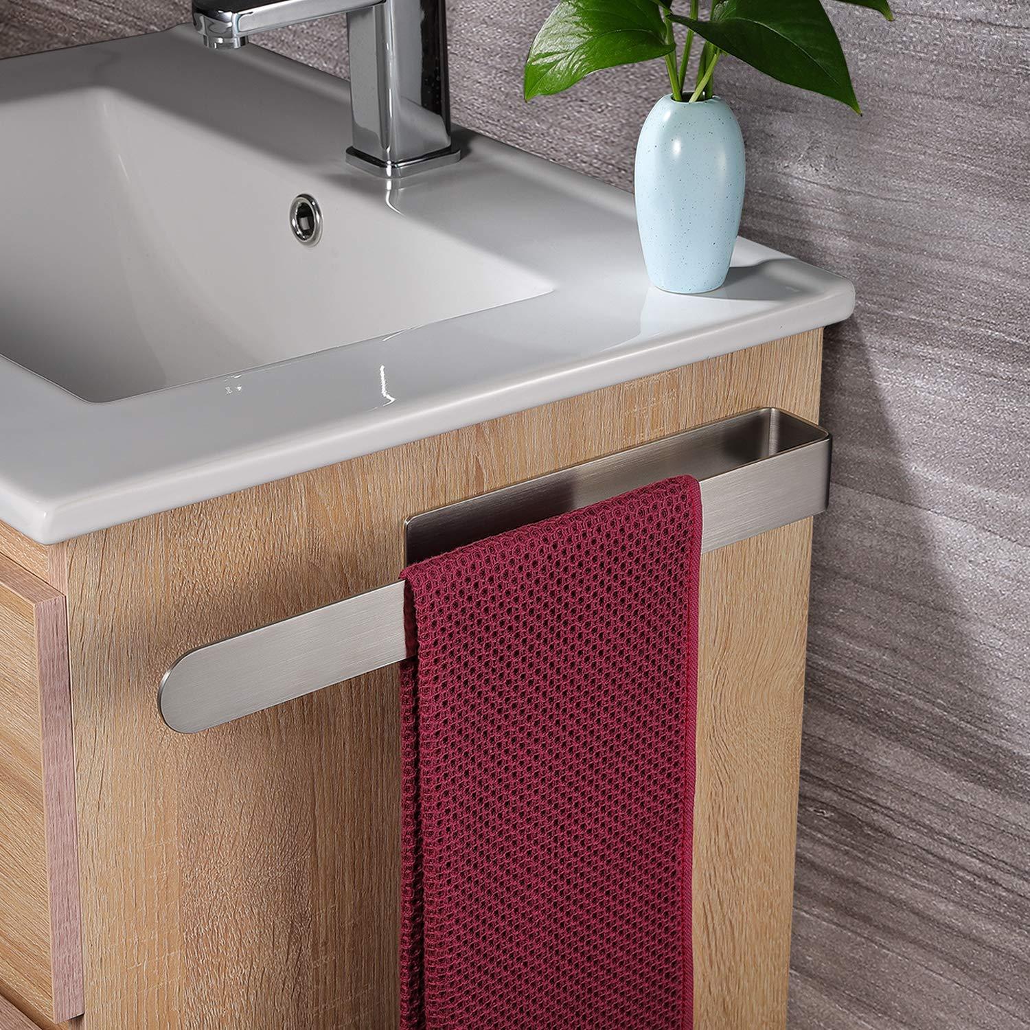 Giá Treo Khăn Nhà Tắm Không Cần Khoan Khoan Giá Treo Khăn Tự Dính Bằng Thép Không Gỉ 37Cm