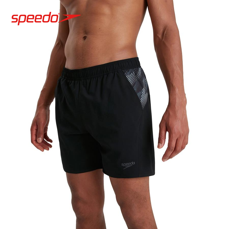 Quần bơi nam Speedo Sport Pnl 16&quot; Wsht Am Black/Grey - 8-13535F903