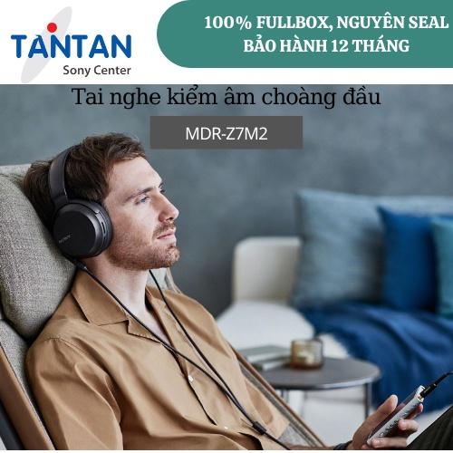 Tai nghe kiểm âm choàng đầu Sony MDR-Z7M2 - Tương thích Âm thanh độ phân giải cao - Bộ màng loa HD 70 mm chất lượng cao | Hàng Chính Hãng