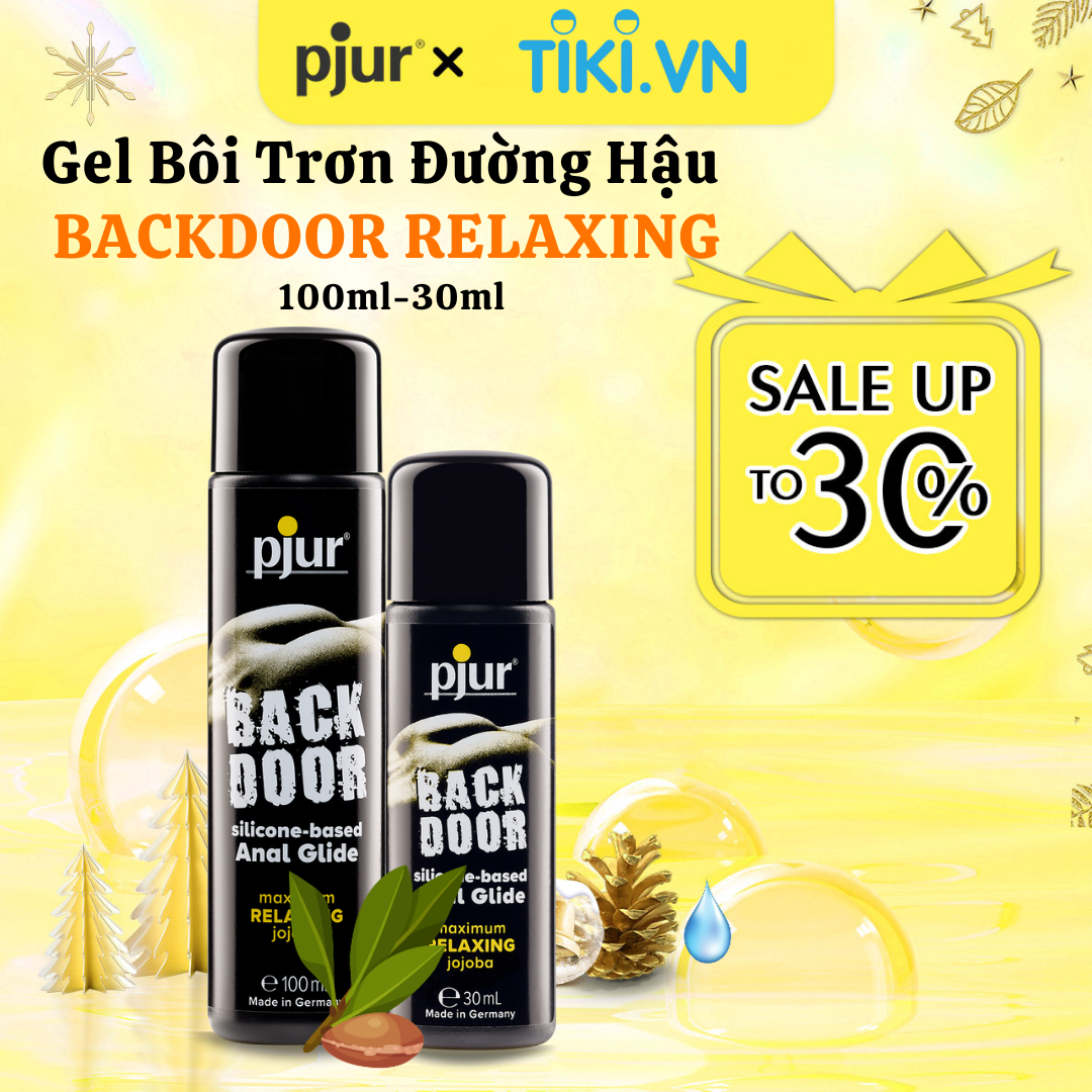 Gel bôi trơn silicone cho đường hậu Pjur Back Door Relaxing Chai 100ml chiết xuất jojoba cao cấp giúp thư giãn cơ vòng