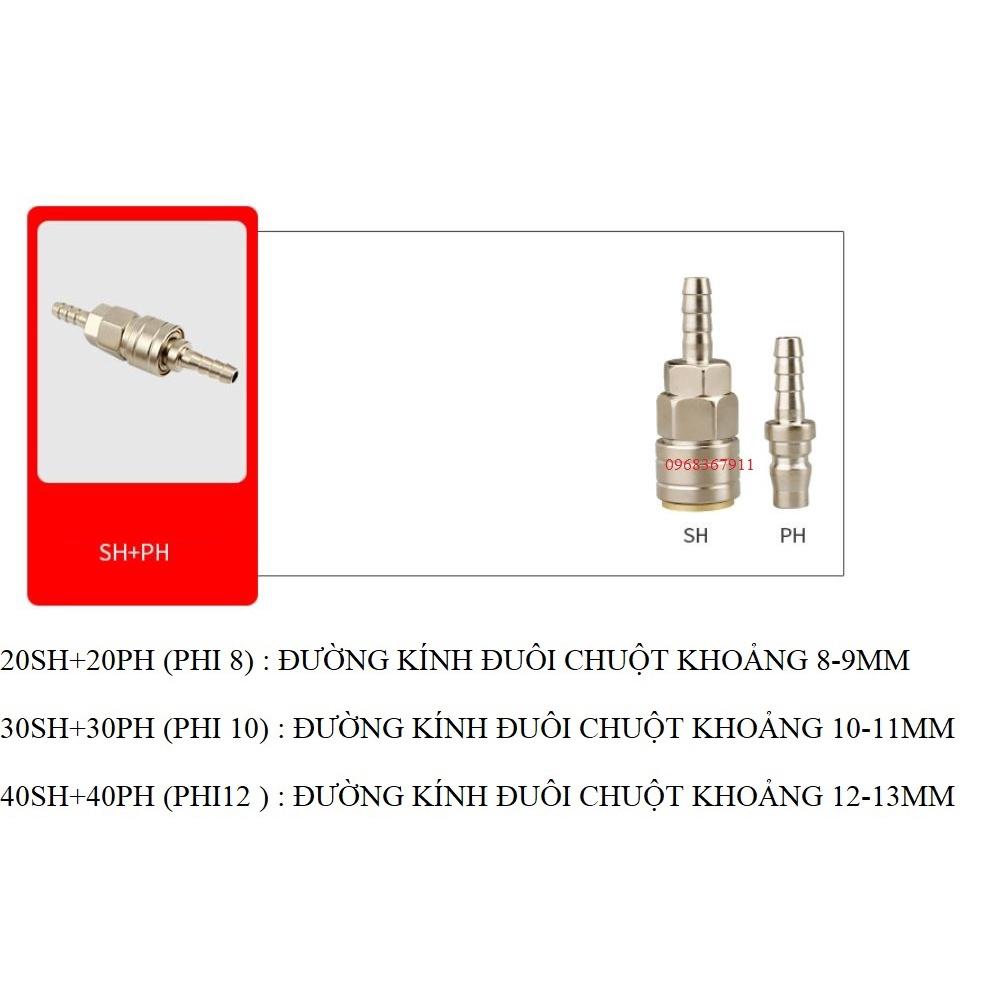 KHỚP CẮM NHANH ỐNG HƠI MÁY NÉN KHÍ LOẠI TỰ ĐỘNG XỊN