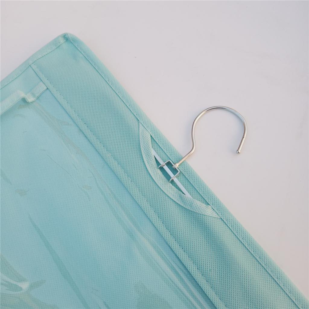 8 Storage Pockets Handbag Hanging Organizer Bag Collection Organizer Blue