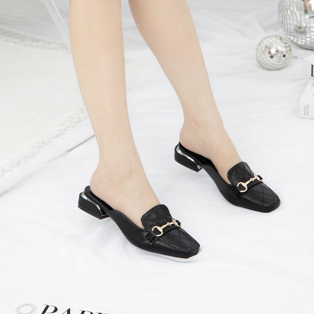 Sục Cao Gót MWC Đế Vuông 3cm Phối Khóa Sang Trọng NUCG- 4290