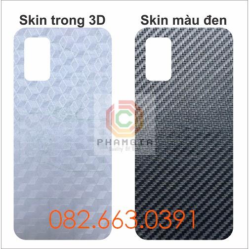Miếng dán mặt lưng skin carbon dành cho Samsung A02s