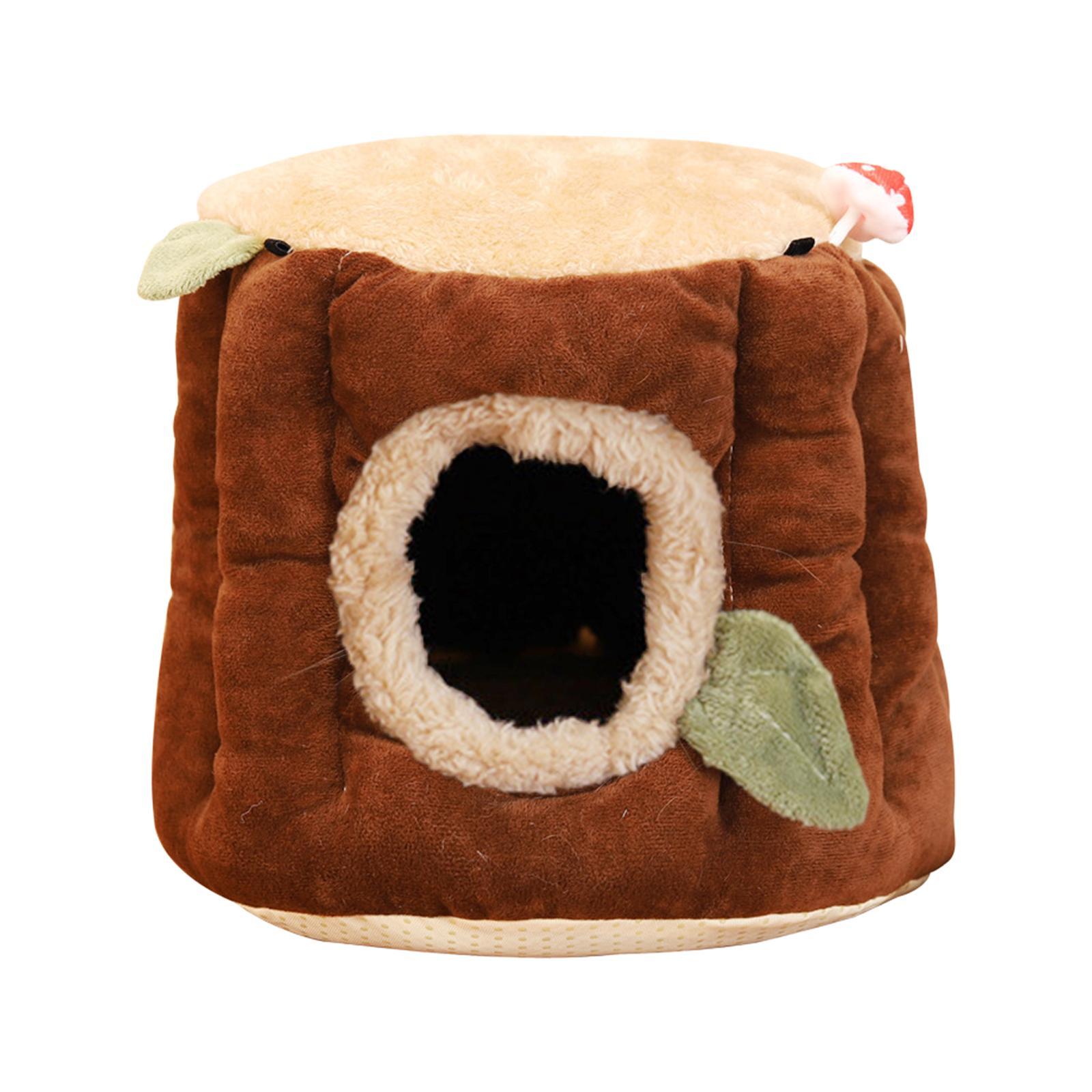 Rat Hamster House Bed Winter Warm Fleece Small Pet Squirrel Chinchilla Rabbit Guinea Bed House Cage Nest Accessories