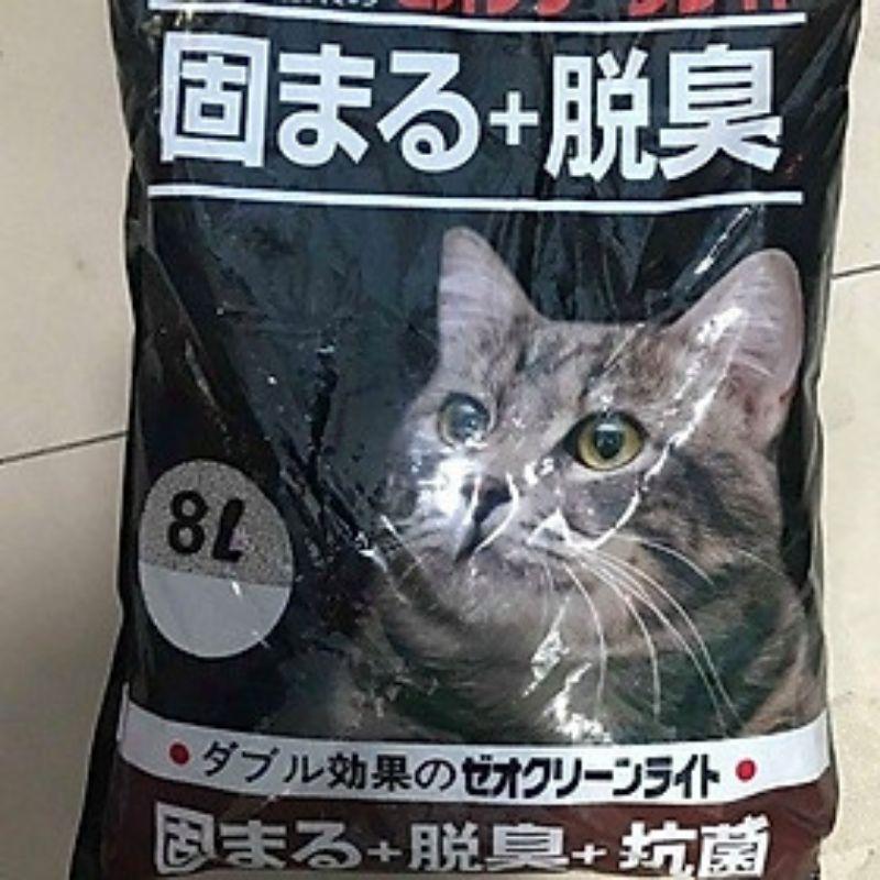 Cát nhật đen cho mèo loại 8 lít