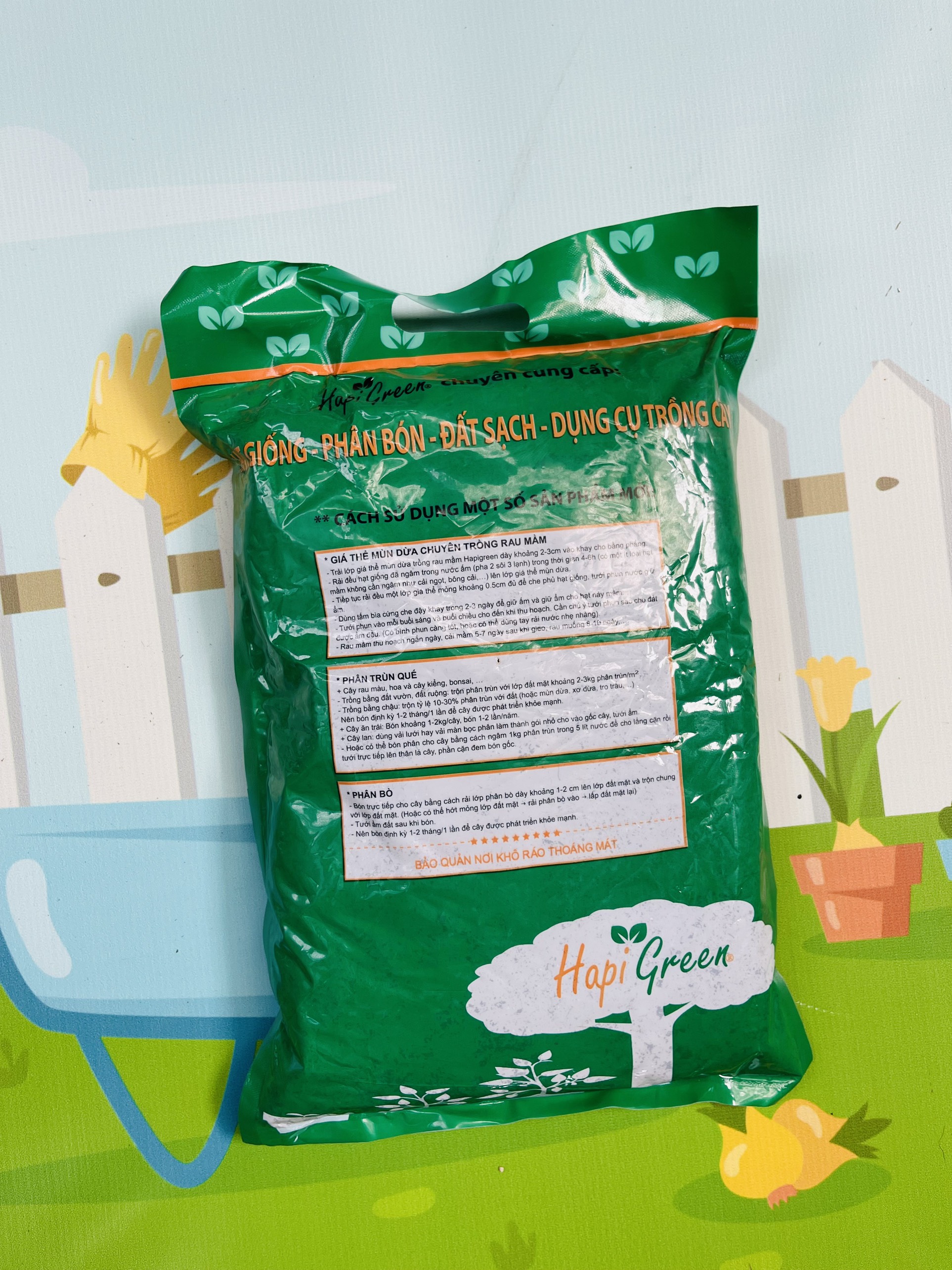 GÓI 2 KG - GIÁ THỂ MÙN DỪA PN TRỒNG RAU MẦM
