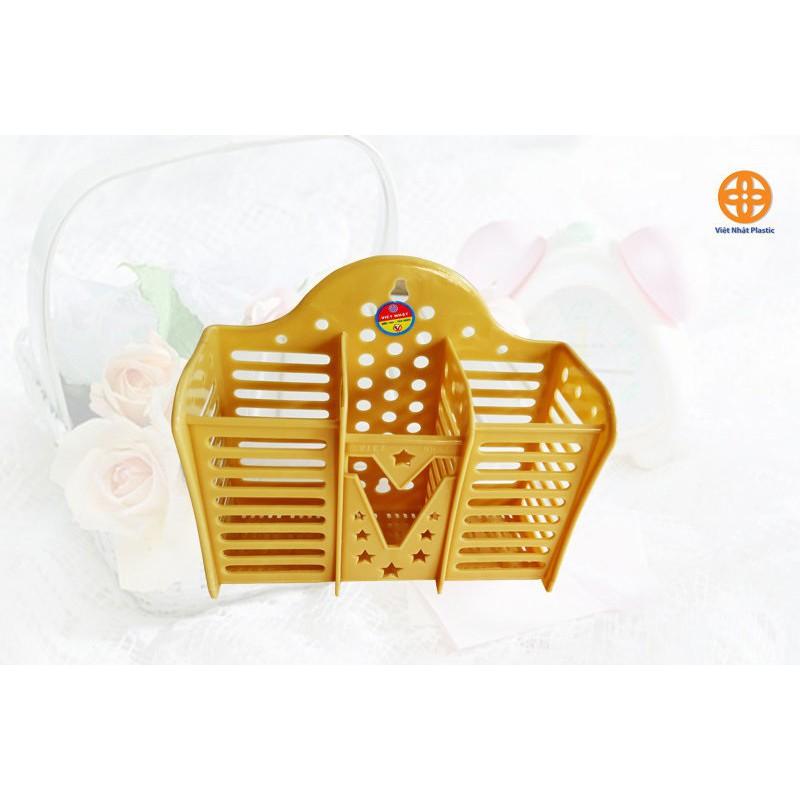 ỐNG ĐỰNG ĐŨA, THÌA, DĨA, 3 NGĂN -2708.