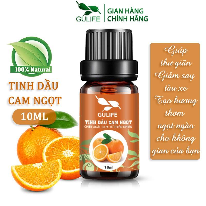 Tinh dầu Cam Ngọt GULIFE Chiết Xuất Hoàn Toàn Từ Thiên Nhiên - Làm Thơm Phòng &amp; Tăng Miễn Dịch