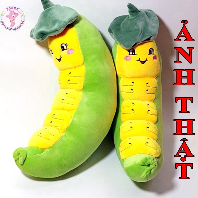Gấu Bông Sâu Lá Sỉ Giá Xưởng Thú Nhồi Bông Hình Sâu Lá Siêu Dễ Thương Size 50cm Chất Liệu Bông Cao Cấp
