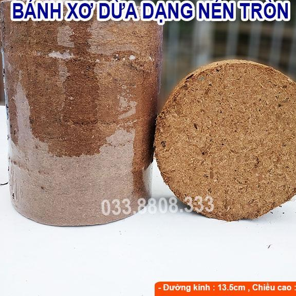 BÁNH XƠ DỪA 450G CHUYÊN DÙNG TRỒNG RAU HOA, RAU MẦM - VTNN - DCLV