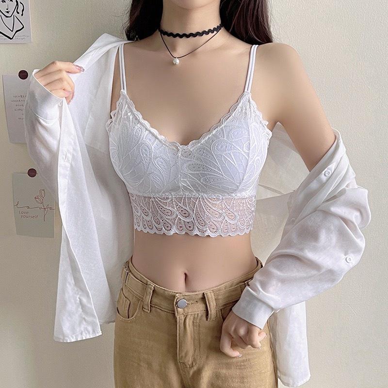 Áo Bra ren áo hai dây lót nữ họa tiết hoa gợi cảm tôn vòng một sexy quyến rũ Pasana0203