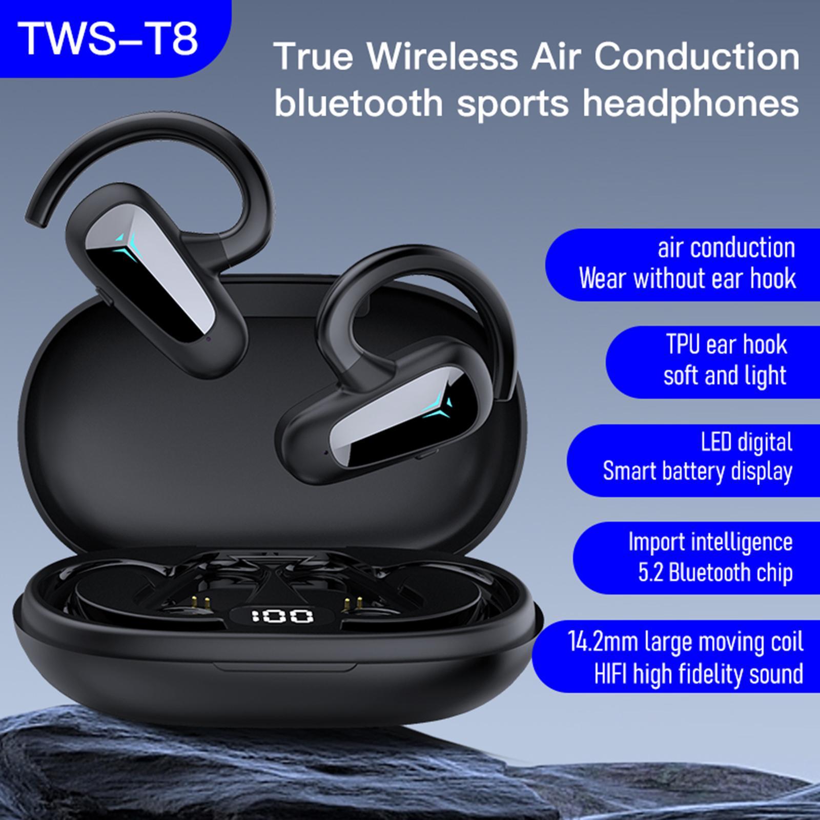 Wireless Headset Built in Microphone HiFi V5.2 for Sports Fitness Workout