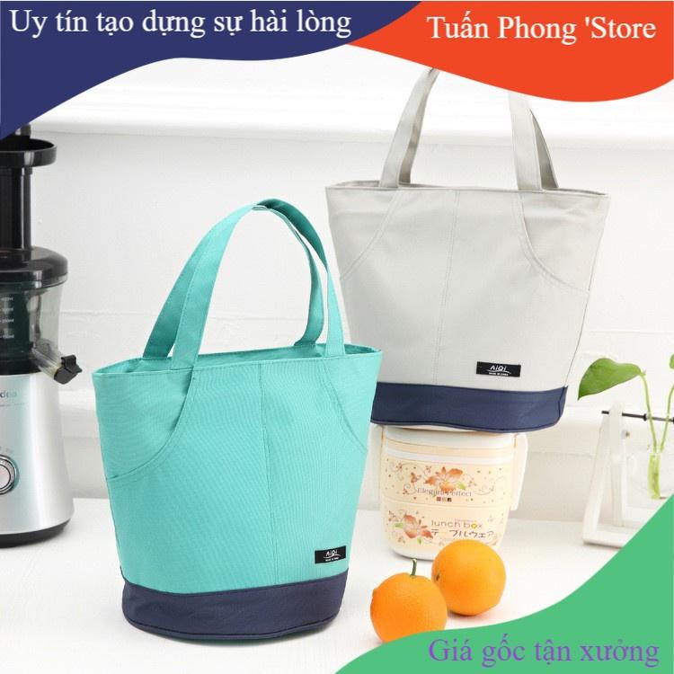 Túi Giữ Nhiệt Đựng Thức Ăn Aiqi 28cm Nhiều Màu Xinh FREESHIP TP'S