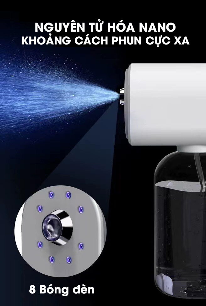 Máy xịt khử khuẩn Nano cầm tay cao cấp - K1340