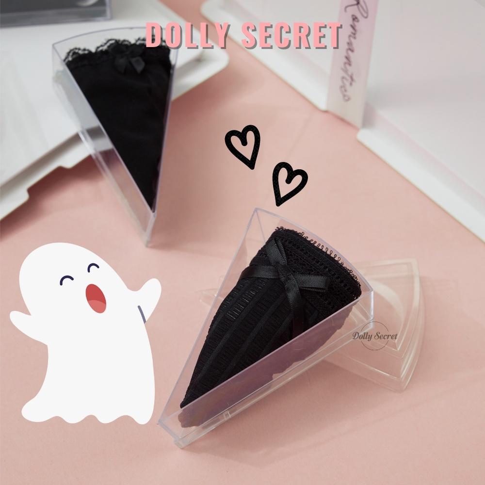 Set 10 quần lót Đen Huyền Bí DOLLY SECRET - SEELIPS BIRTHDAY CAKE quà tặng độc đáo B08