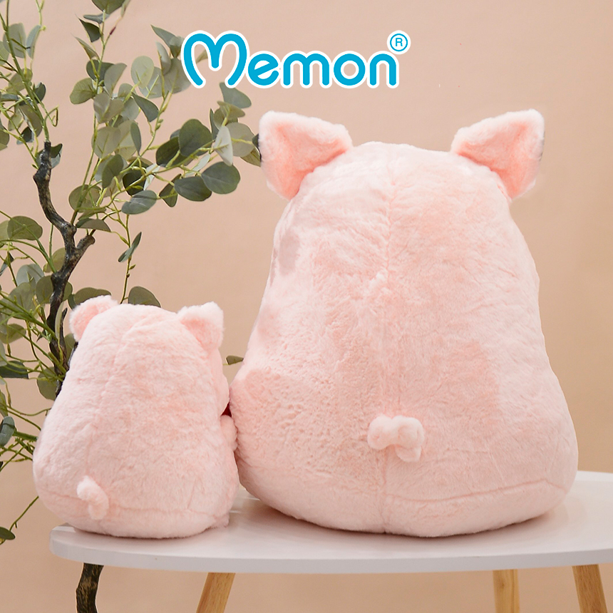 Gấu Bông Heo LuLu Ôm Tim 30cm - 55cm Cao Cấp Memon, Heo Bông LuLu Cao Cấp