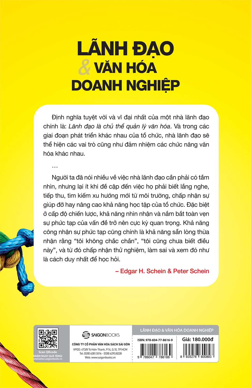 Lãnh Đạo Và Văn Hóa Doanh Nghiệp - Edgar H Schein, Peter Schein