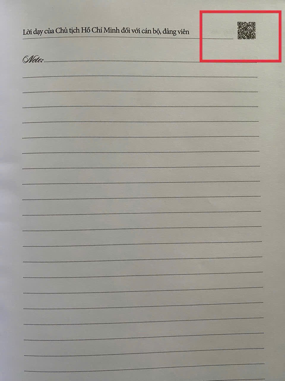 Sổ Tay Đảng Viên