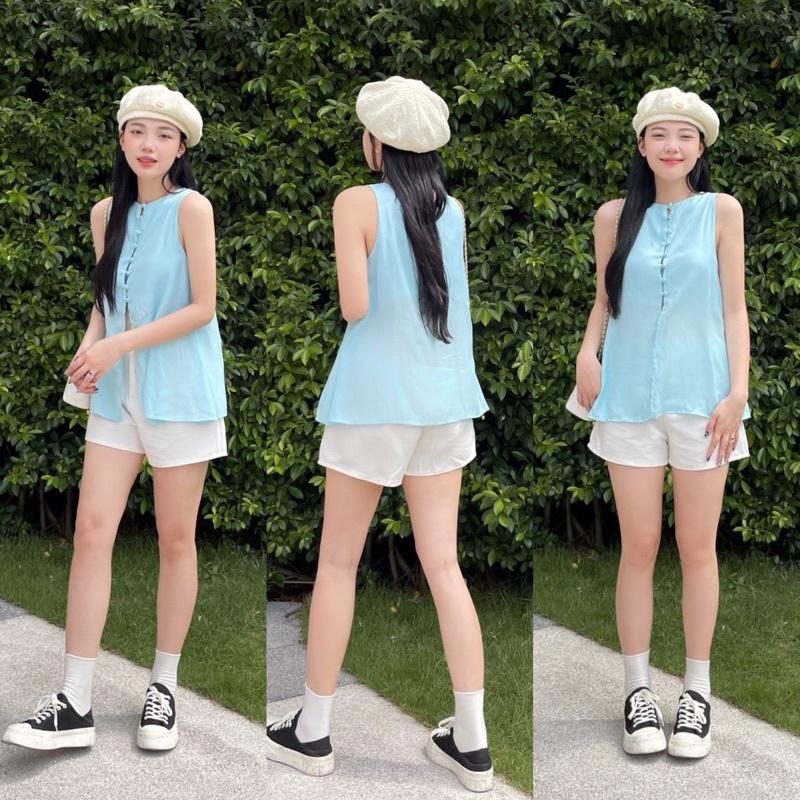 SET ÁO SÁT NÁCH XẺ LƯNG KÈM SHORT