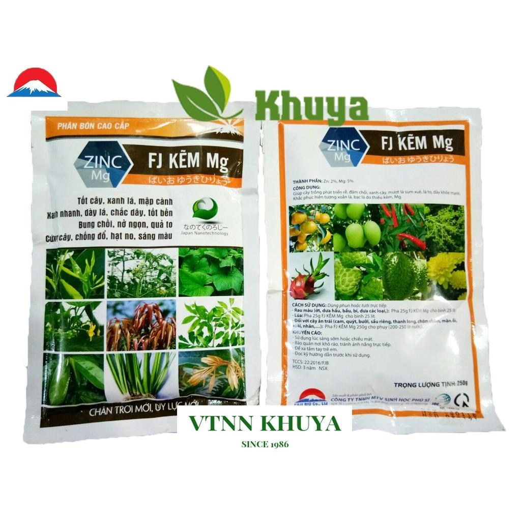 Phân bón Fj Kẽm Mg 250gr Xanh lá - Mập cành