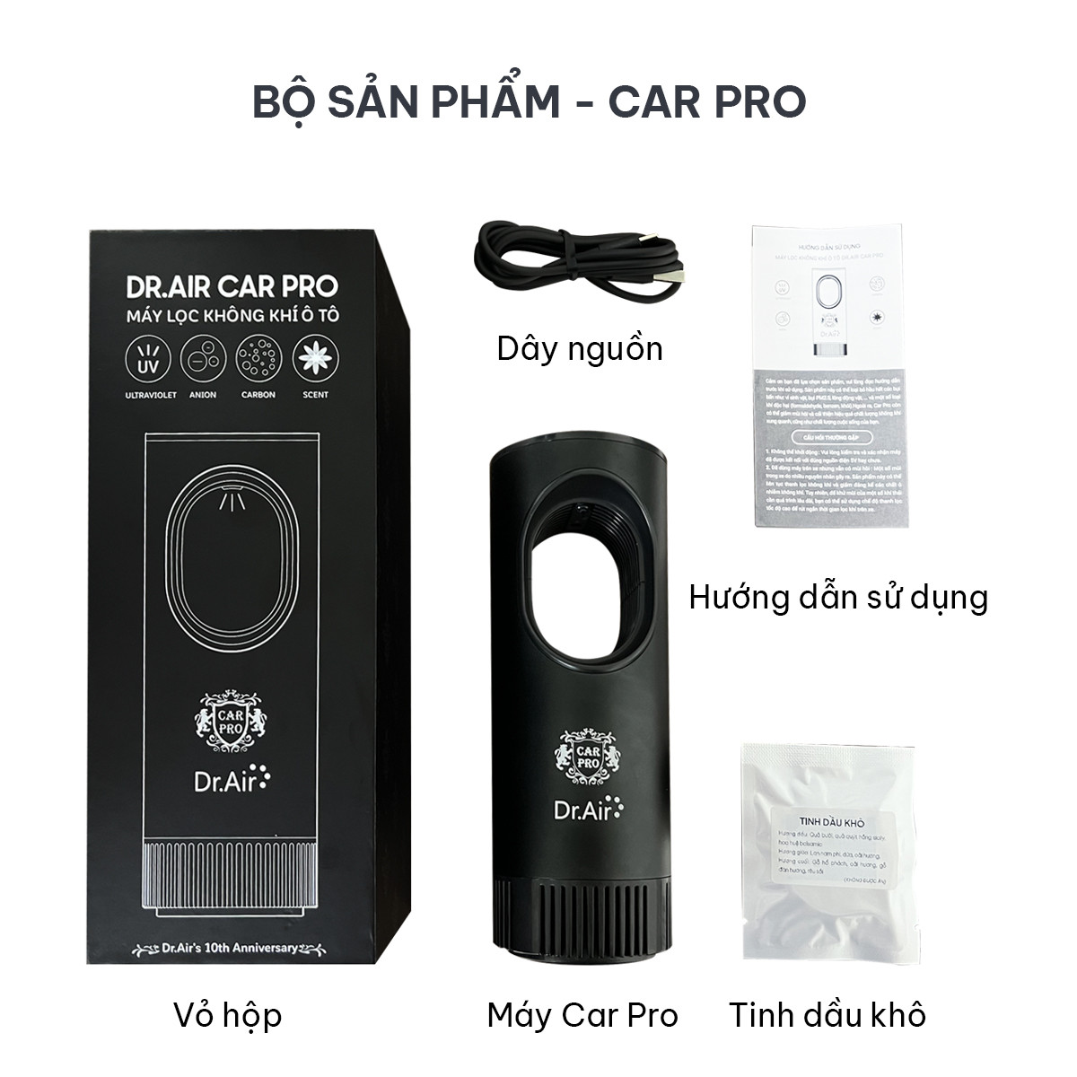 Máy Lọc Không Khí Ô tô Drzone Ozone is Life Car Pro - Hàng chính hãng