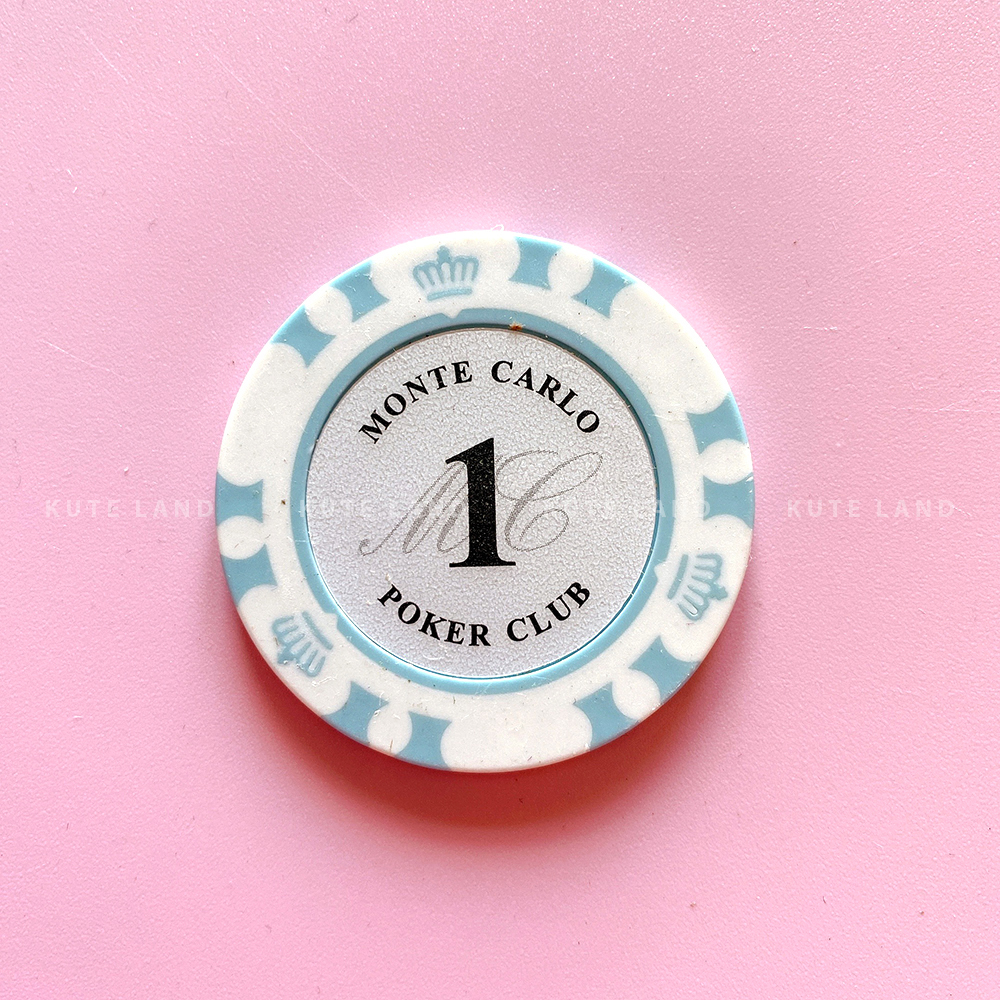 Chip Poker Monte Carlo Poker Club Loại Tiêu Chuẩn 3 Lớp 14 Gram Đầy Đủ Loại Số
