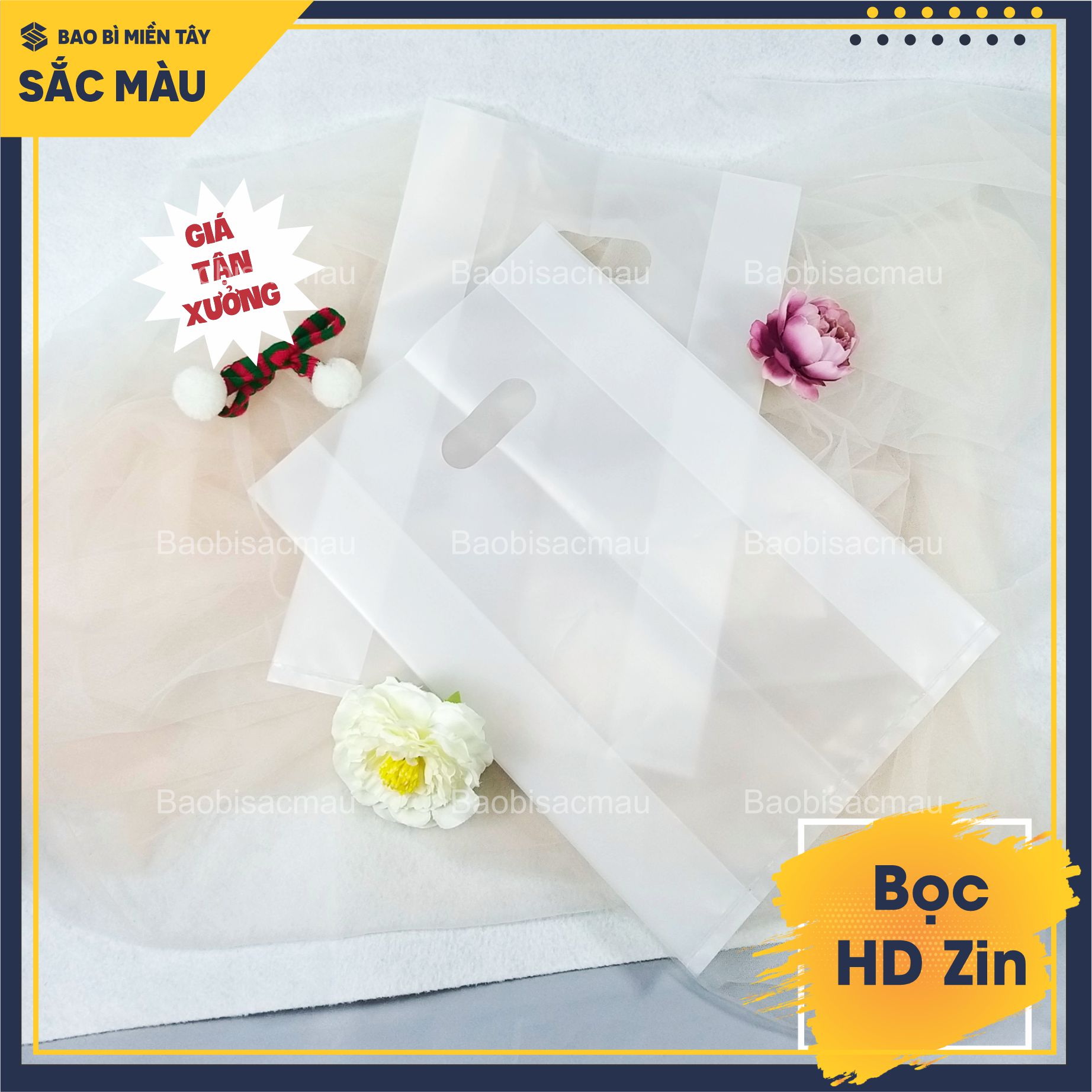 1 KG Túi HD Zin Trắng dùng để đựng quần áo, mỹ phẩm, nước hoa, trái cây, phụ kiện, trang sức... đầy đủ kích thước