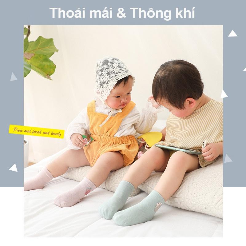 [Einmilk.ân ninh]Tất chân cho bé 0-3 tuổi cotton nguyên chất không xương