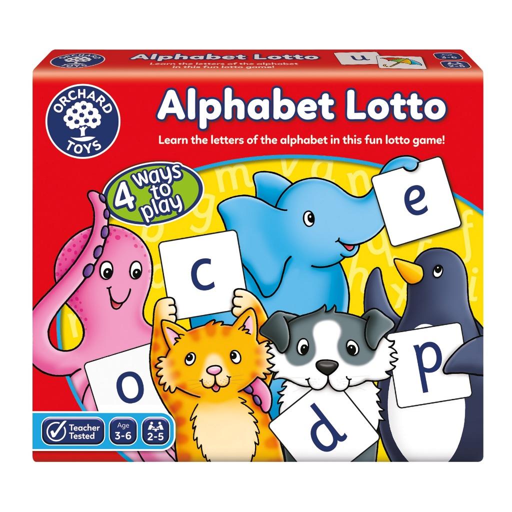 Trò chơi trí tuệ Alphabet Lotto - Orchard Toys giúp trẻ nhỏ học tiếng Anh bằng chữ cái và hình ảnh