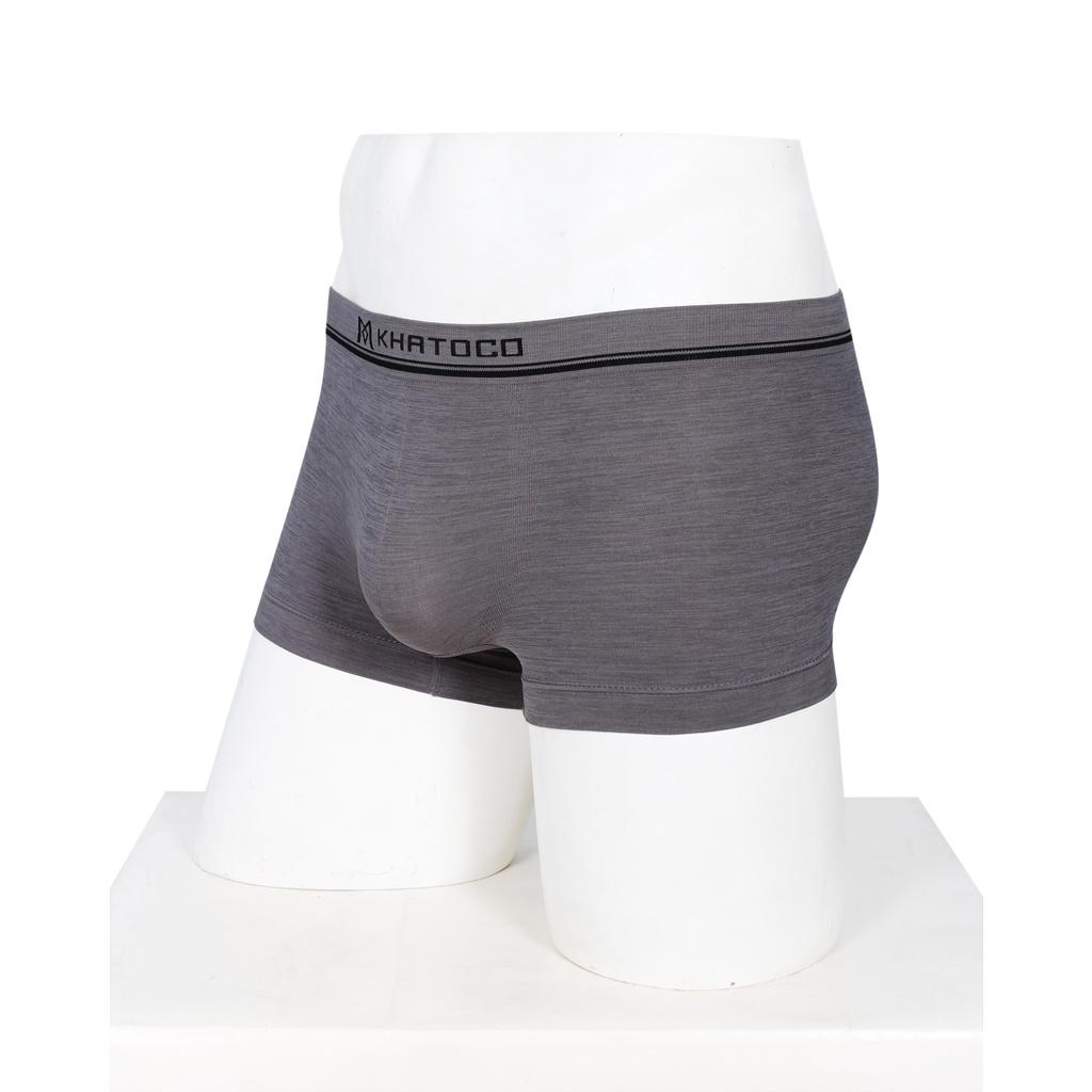 Quần lót nam boxer Khatoco màu xám nhạt mã Q5M108R0-VNMA028-2301-B