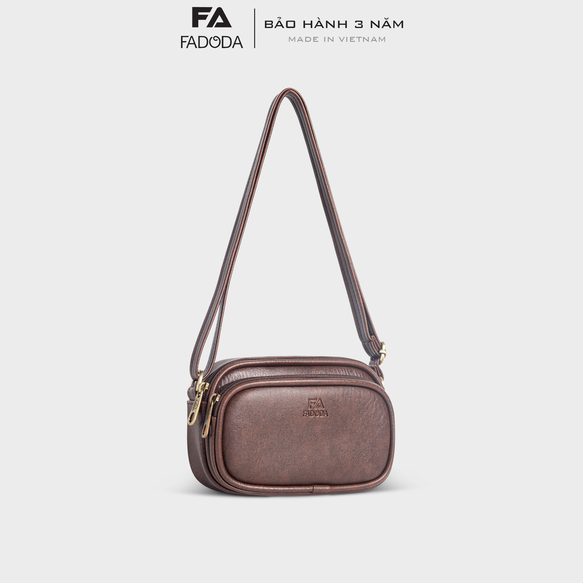 Túi đeo chéo da nữ tiện dụng dáng ngang Fadoda FN39