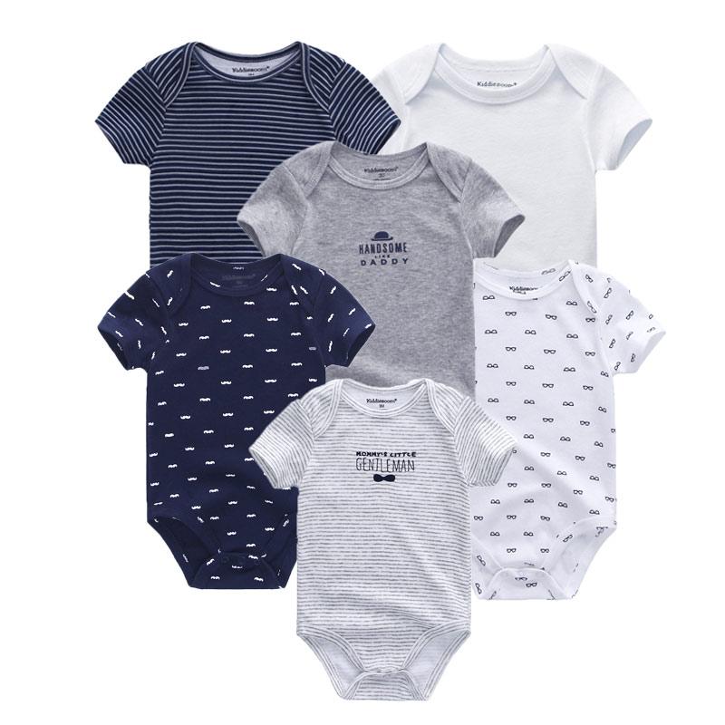 2021 6 Cái/bộ Unisex Sơ Sinh Bé Trai Quần Áo Kỳ Lân Cotton Bé Gái Quần Áo Hoạt Hình Bé Gái Quần Áo Liền Quần Bodysuits