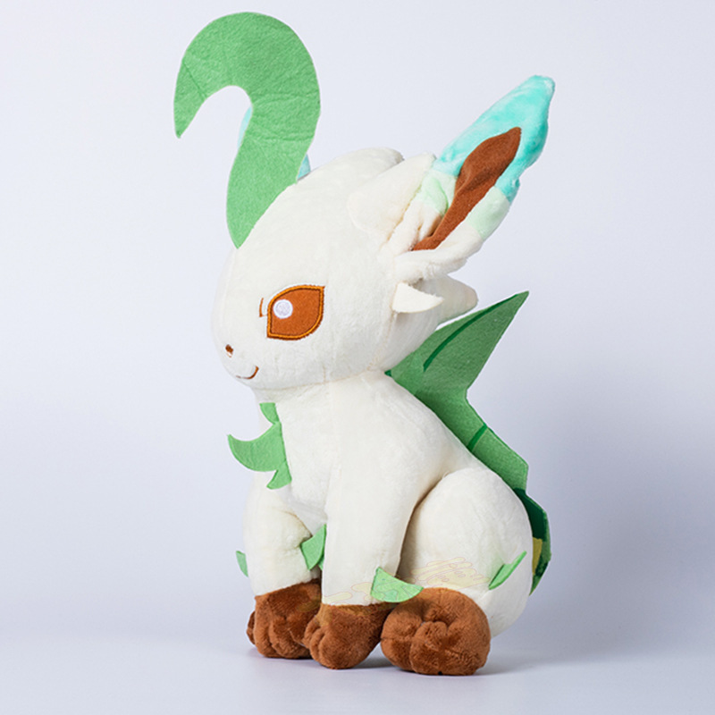 Gấu bông pokemon Eevee (eevui) Leafeon hệ cỏ lá cây (20cm---&gt;30cm) nguyên tem nguyên tag xịn mịn đẹp hàng cao cấp, an toàn cho trẻ nhỏ