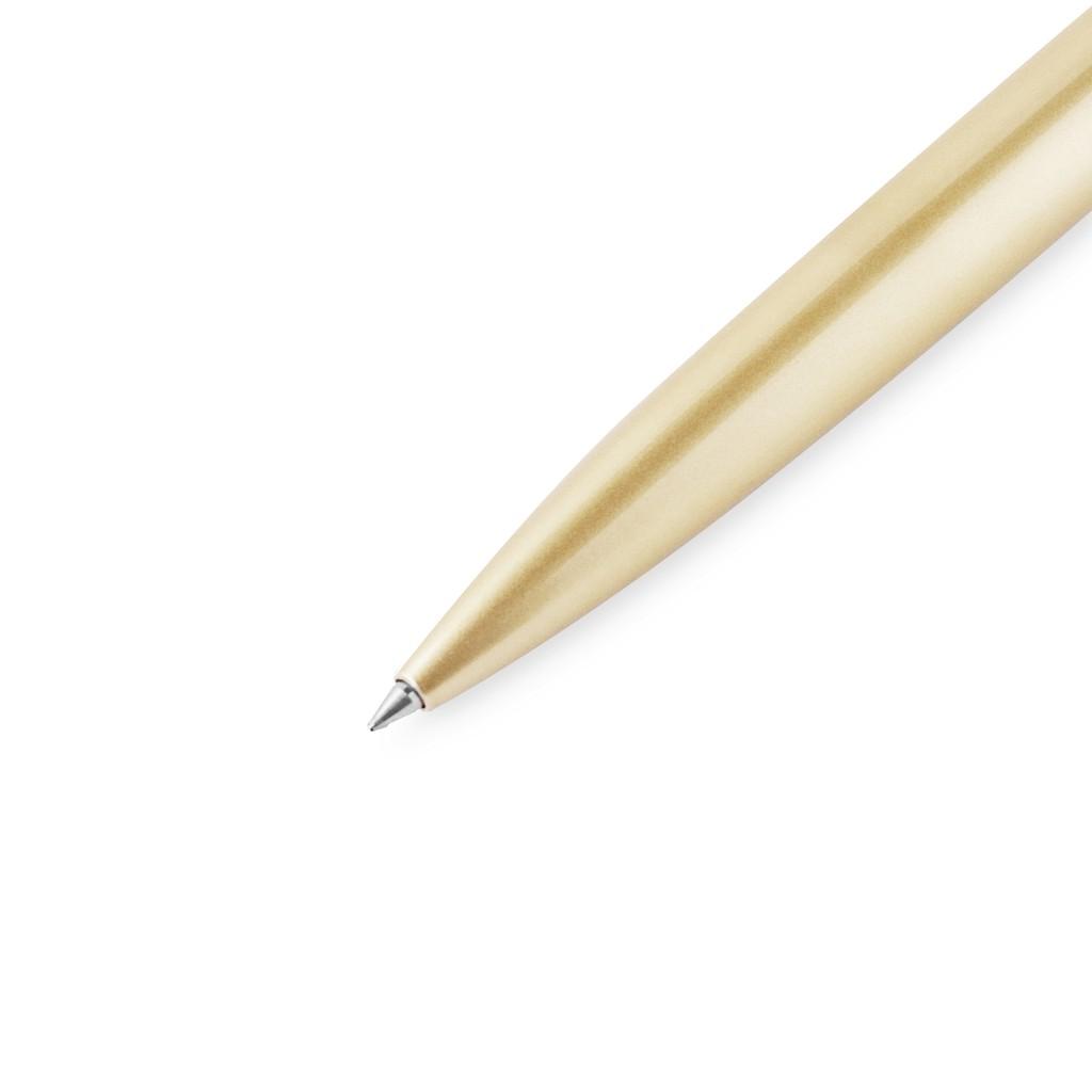 Bút bi gỗ thân vàng xoay BB01