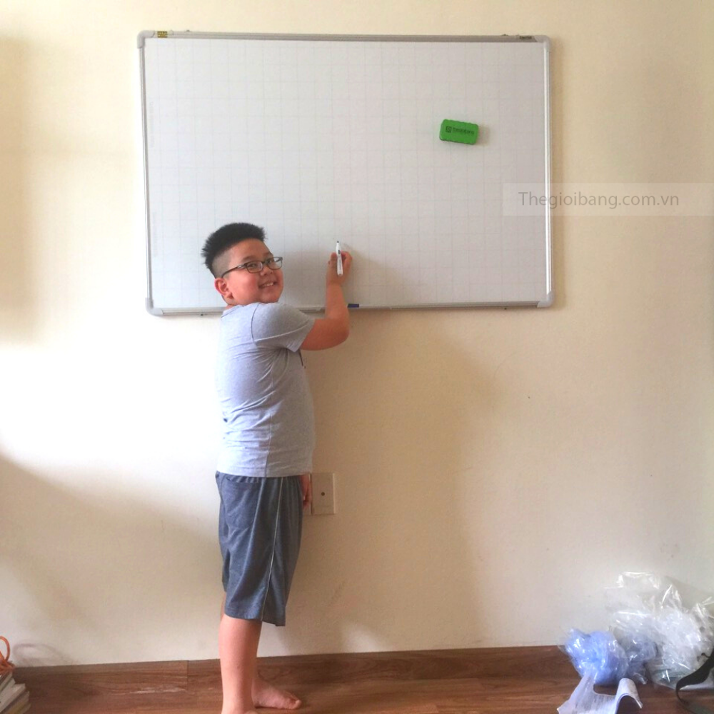 Bảng Từ Trắng Treo Tường Easyboard Hàn Quốc - Tân Hà - Kích Thước 60x80cm - Tặng Phụ Kiện