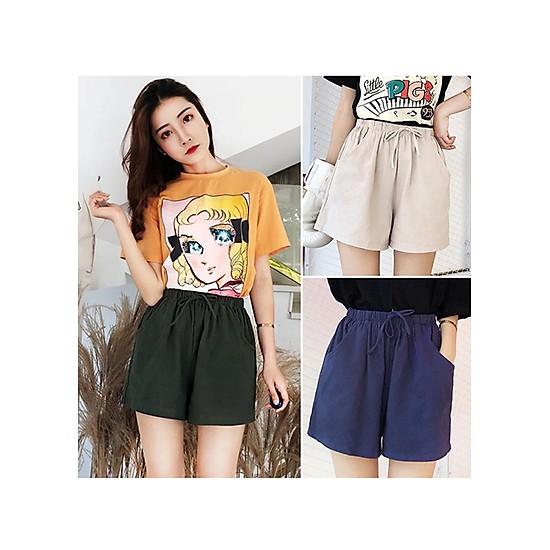 Quần short đũi ống rộng nữ cao cấp