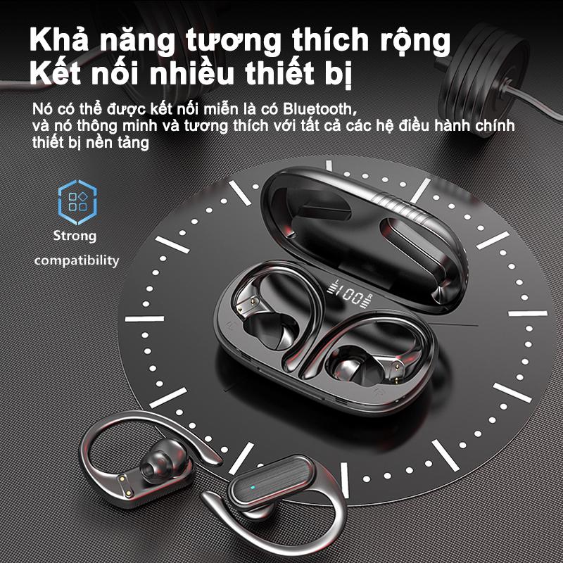 [HÀNG CHÍNH HÃNG GOOJODOQ] Tai Nghe Bluetooth Không Dây Goojodoq TWS 5.3 Chơi Game Thể Thao Kẹp Đeo Thoải Mái Tiện Lợi Bảo Hành Chính Hãng