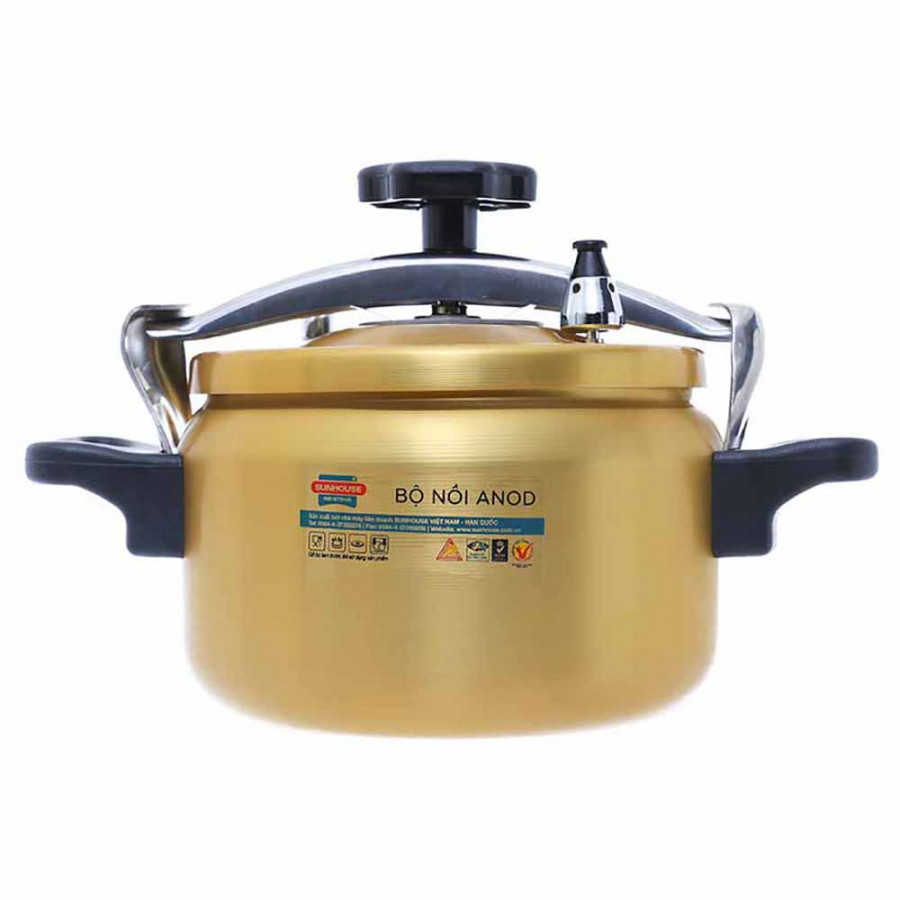 Nồi Áp Suất Anod Sunhouse SHA835 (3.5L) Màu Vàng - Hàng chính hãng