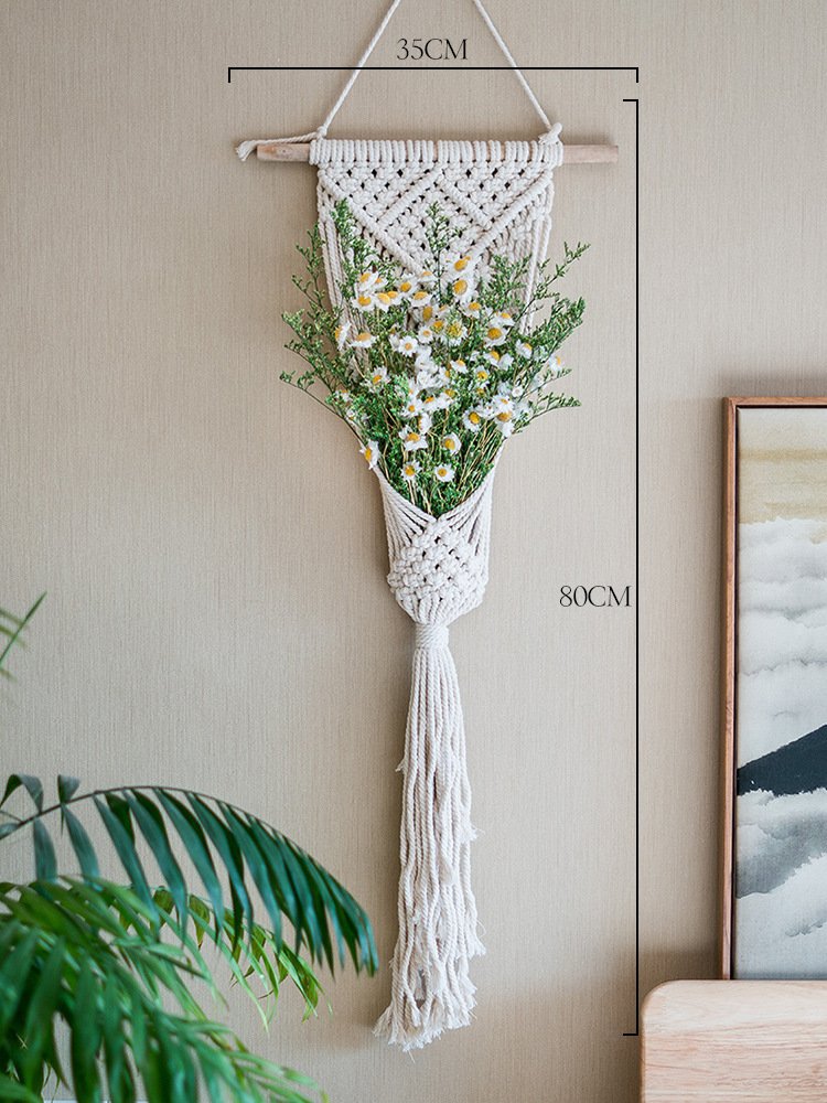 Thảm dệt Giỏ hoa Dreamcatcher vintage sang trọng