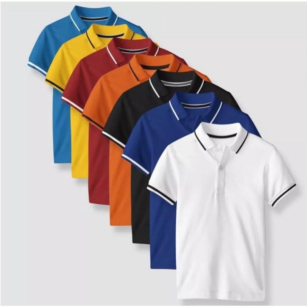 Áo thun polo nam nữ vải cotton cá sấu form rộng nhiều màu đủ size