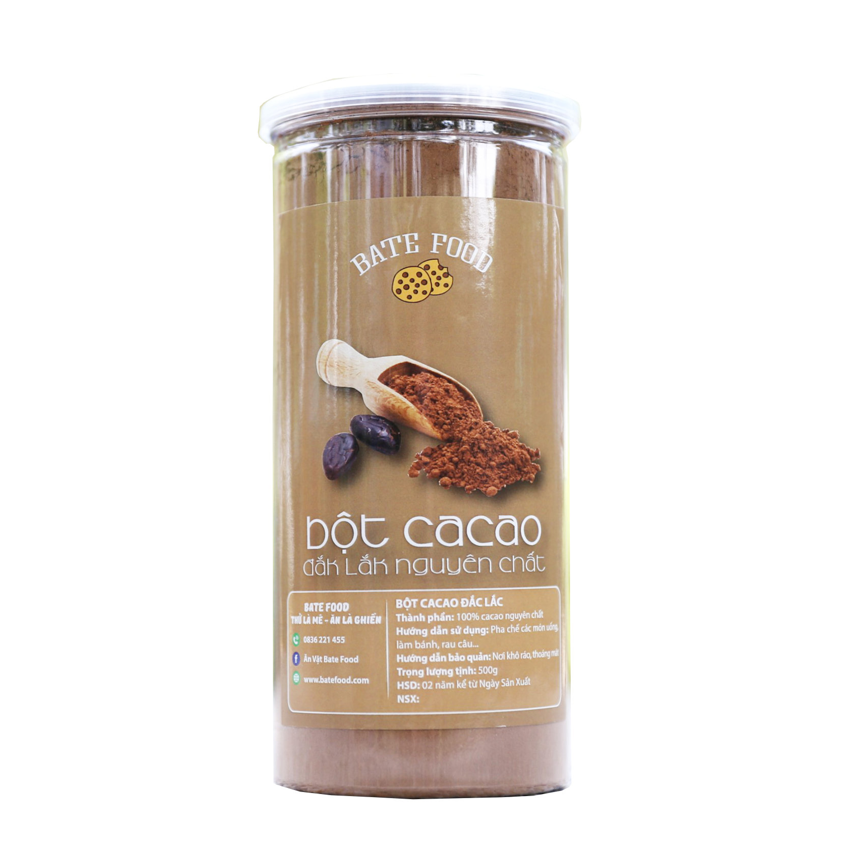 Bột CaCao Daklak Nguyên Chất Thơm Ngon Bổ Dưỡng 500g