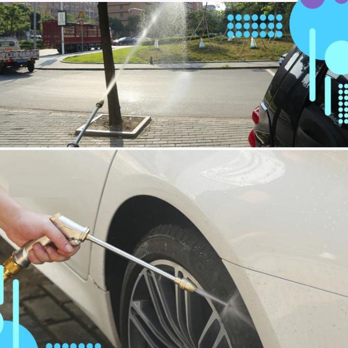 Bộ dây vòi xịt ️bơm nước phun sương️ , tăng áp 3 lần, loại 20m 206701-3 đầu đồng,cút,nối đen+ đai