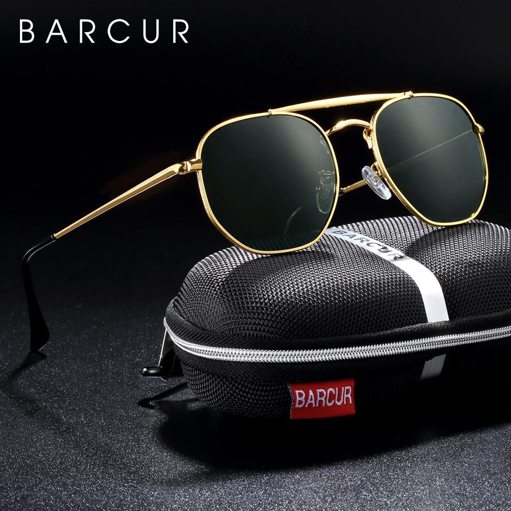 BARCUR Ban Đầu Vuông Kính Mát Nam Phân Cực Nữ Lục Giác Kính Chống Nắng Oculos De Sol Gafas Nguyệt San Lunette De Soleil Femme