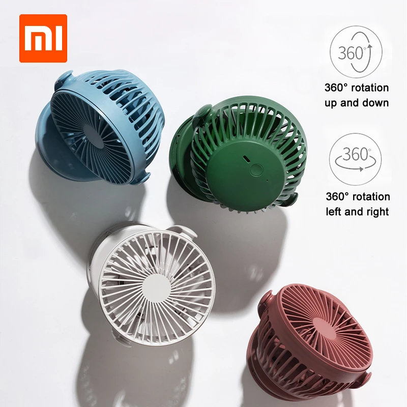 Quạt Tích Điện Để Bàn Mini Xiaomi SOLOVE F3 【Thời Gian Dùng Tới 6h ◆ Động Cơ Không Chổi Than ◆ Xoay 360 Độ】 - Hàng Nhập Khẩu