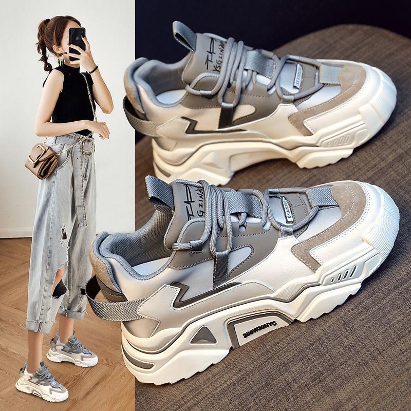 Giày thể thao độn đế 6cm, sneaker nữ cao cấp, phong cách Hàn Quốc, hot trend, đi học, đi chơi, đi làm