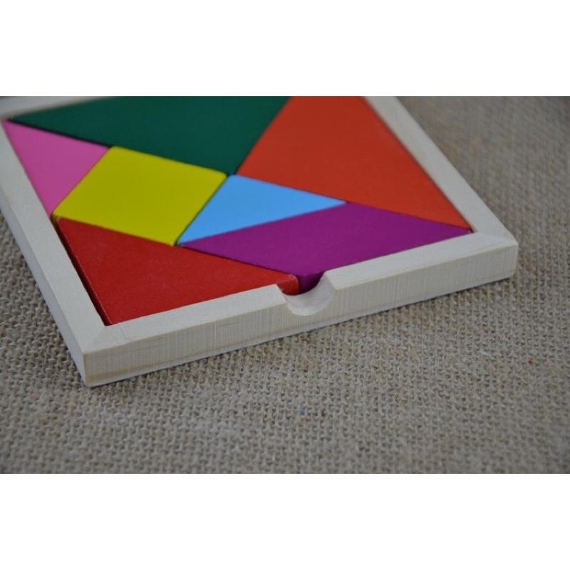 Bộ ghép trò chơi trí uẩn tangram cho bé phát triển trí tuệ