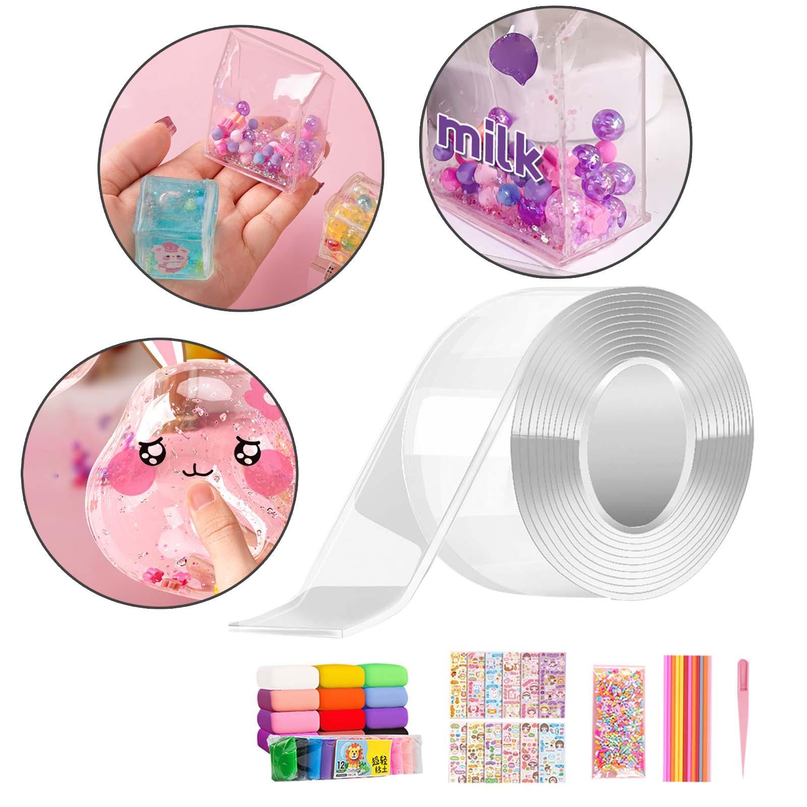 Clear with Stickers Double Sided Removable for Classroom DIY Craft