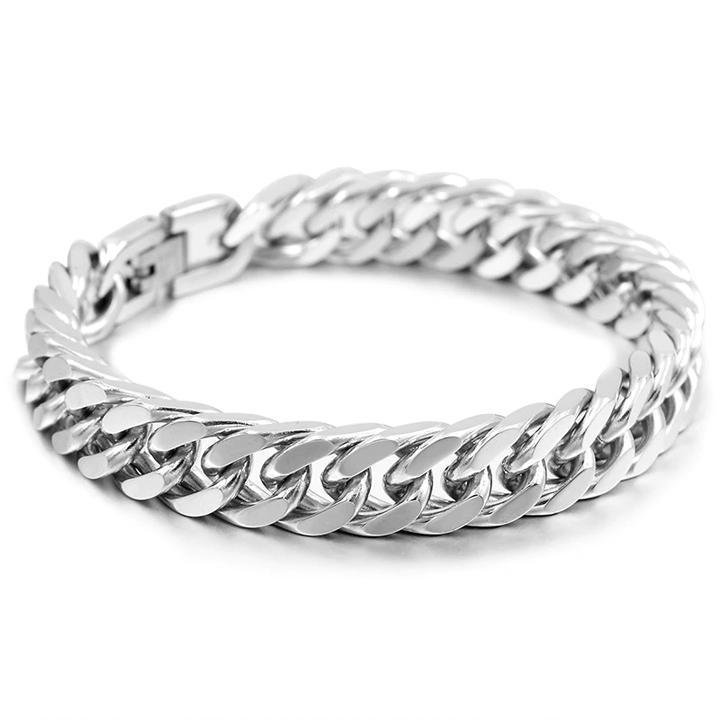 Lắc tay nam lặc đôi titan cao cấp khóa bộ inox thép không gỉ trangsucpt cỡ 10mm mạ vàng PTLTNA16